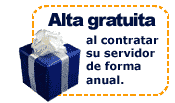 Alta gratuita de los servidores dedicados en contrataciones anuales